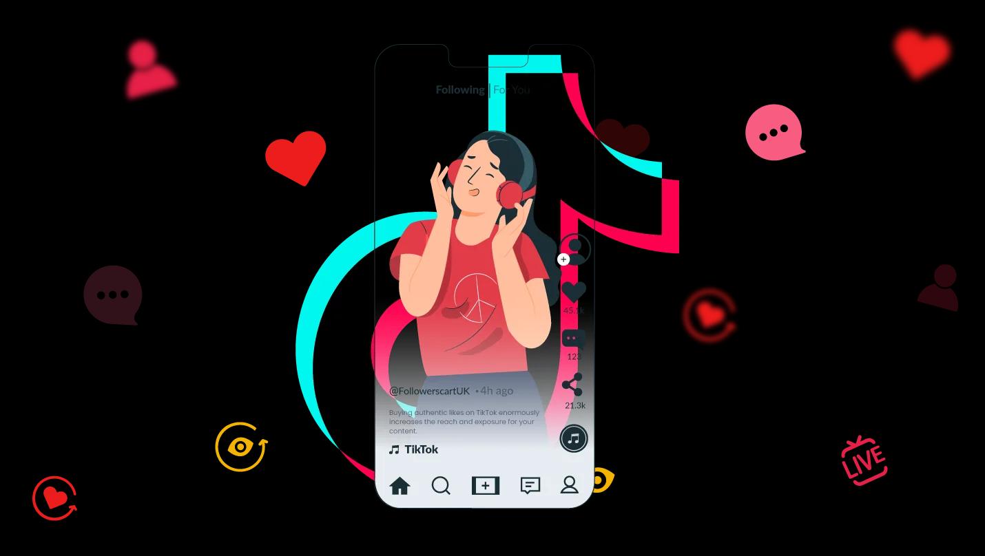 Buy TikTok followers,likes,views and comments